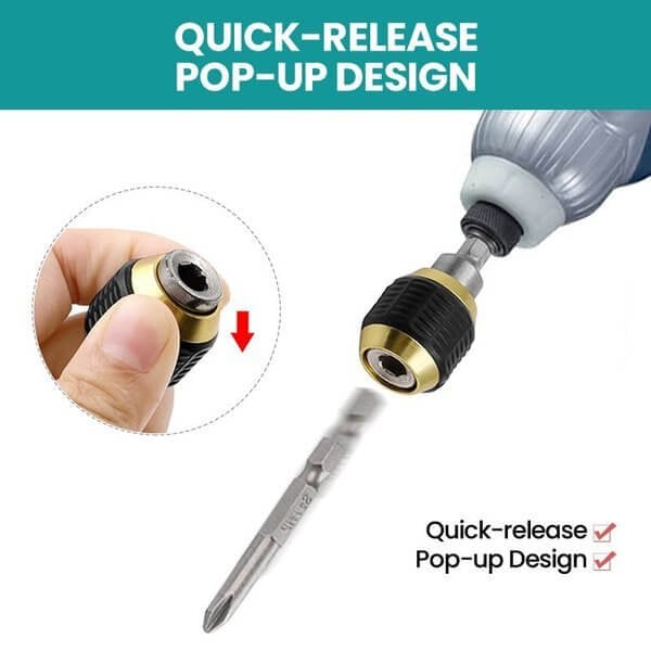 (🎁2024 New Year Hot Sale🎁)Quick-release Hexagon Drill Bit Coupling